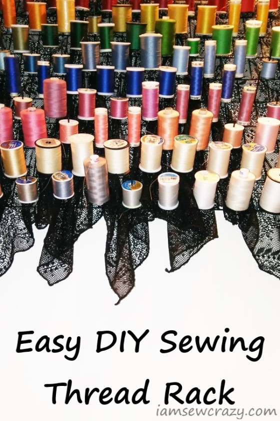 how to make your own sewing thread rack